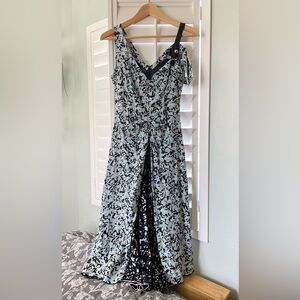 Gorgeous Proenza Schouler blue silk off-shoulder dress